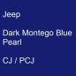 Preview: Jeep, Dark Montego Blue Pearl, CJ / PCJ.